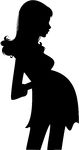 Vector   Silhouette Of The Pregnant   Silhouette Of The
