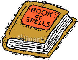Witch S Book Of Spells Royalty Free Clipart Picture