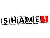 3d Shame Button Click Here Block Text   Clipart Graphic
