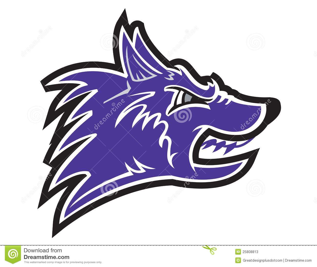 Angry Wolf   Dog  Vector Eps 8 Clip Art Stock Photos   Image  25808813