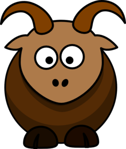 Brown Goat Clip Art At Clker Com   Vector Clip Art Online Royalty    