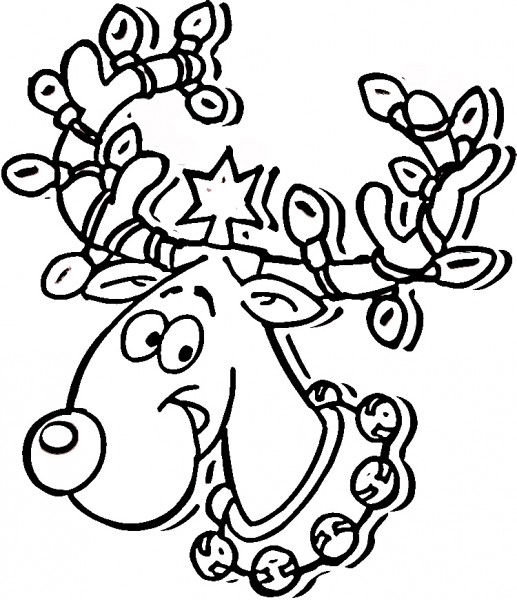 Christmas Light Bulb Coloring Page Holidays Coloring Pages Raindeer