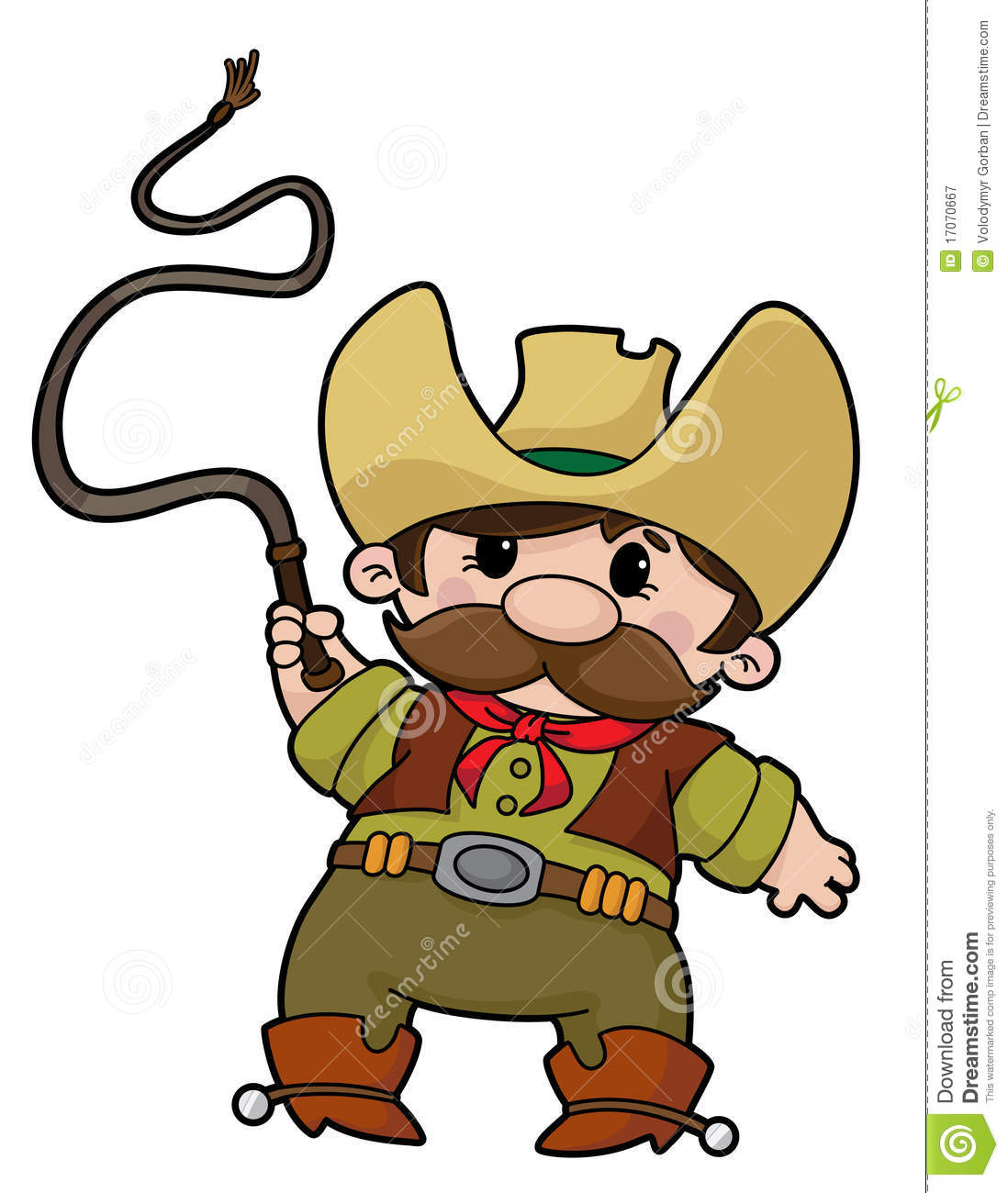 Cowboy With Whip Royalty Free Stock Photography   Image  17070667