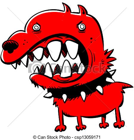 Dog   A Cartoon Of An Angry Red Dog Csp13059171   Search Eps Clipart    
