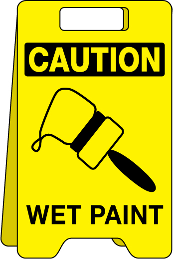 Floor Sign Caution Wet Paint