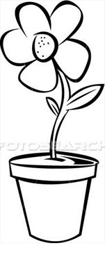 Flower Pot Clipart Black And White   Clipart Panda   Free Clipart