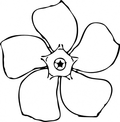 Flower Top View Clip Art
