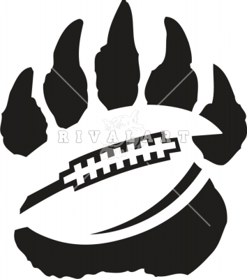Football Paw Print   Claw Pictures   Mascots   Photographsimages Com
