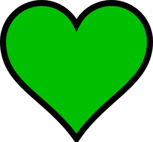 Green Heart Or Clover Leaf Clip Art At Clker Com   Vector Clip Art