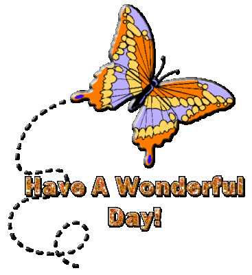 Have A Wonderful Day Butterfly Myspace Comments And Graphics Myspace