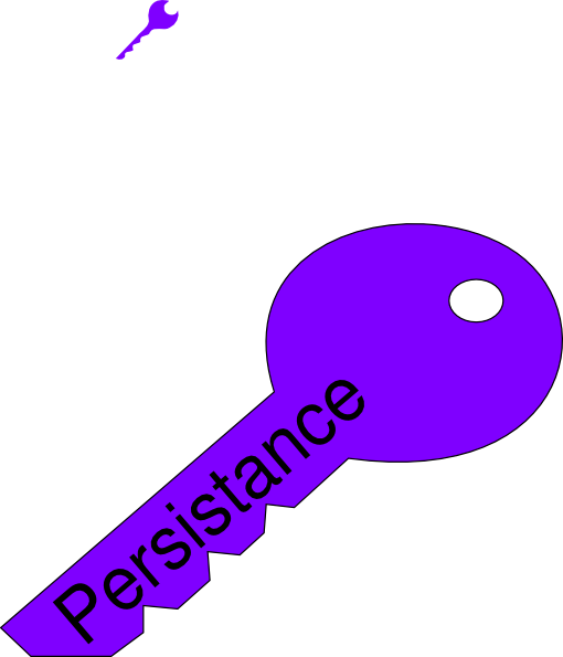 Large Persistence Purple Key Clip Art