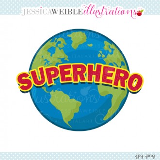 Superhero Words Clip Art