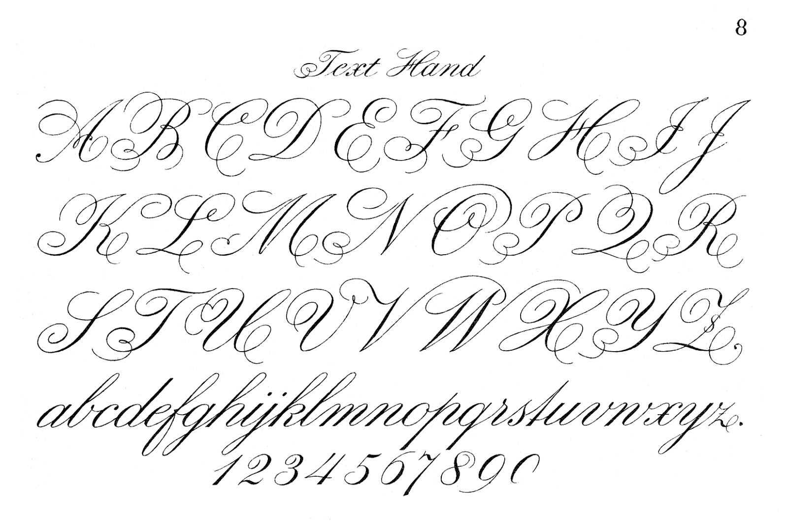 Typography Printable   Fancy Script   Monograms   The Graphics Fairy