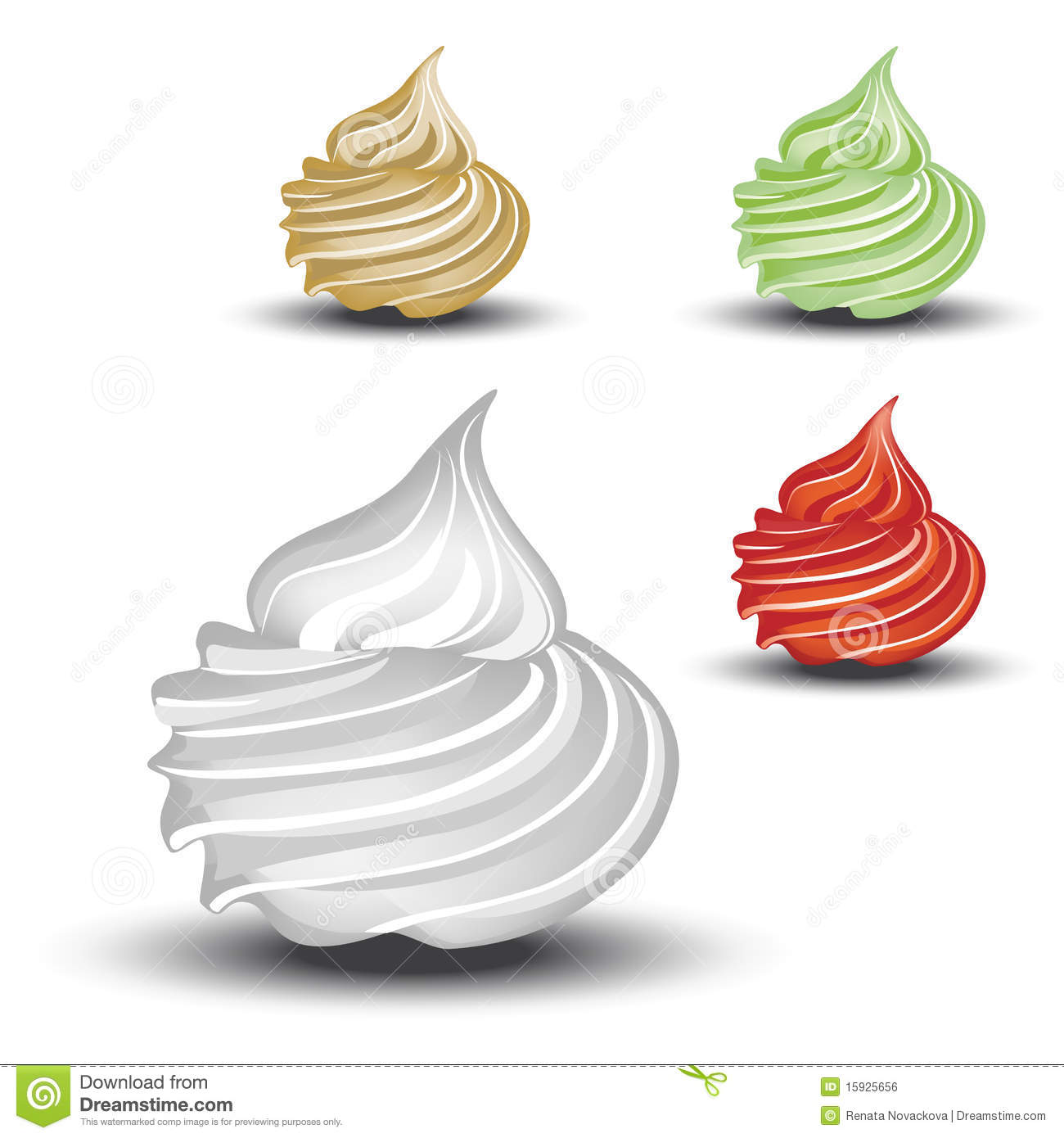 Vector Whipped Cream Royalty Free Stock Image   Image  15925656