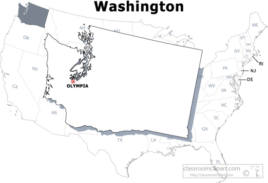 Washington Outline Map Jpg