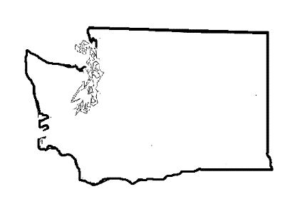 Washington State Outline Clip Art