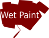 Wet Paint Sign Clip Art At Clker Com   Vector Clip Art Online Royalty