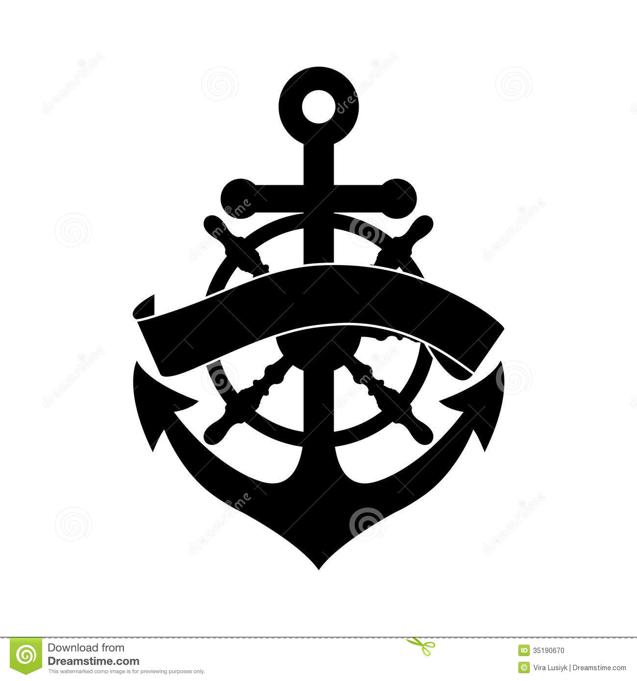 Wheel And Anchor Stock Photo   Image  35190670