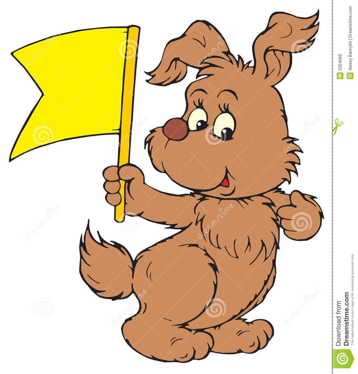 Brown Dog  Vector Clip Art  Royalty Free Stock Images   Image  3354099
