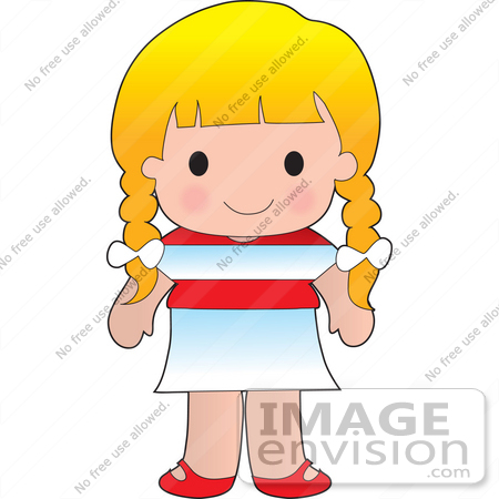 Clip Art Graphic Of A Blond Haired Poppy Character Of Austria Wearing