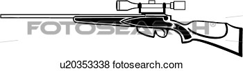 Clip Art    Gun Hunting Rifle Weapon   Fotosearch   Search Clipart    