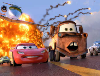 Disney Pixar Tow Mater And Lighting Mcqueen Wallpaper