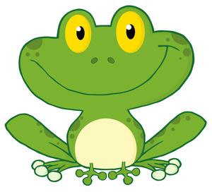 Frog Clipart Image   Cute Green Cartoon Frog Happy As Can Be