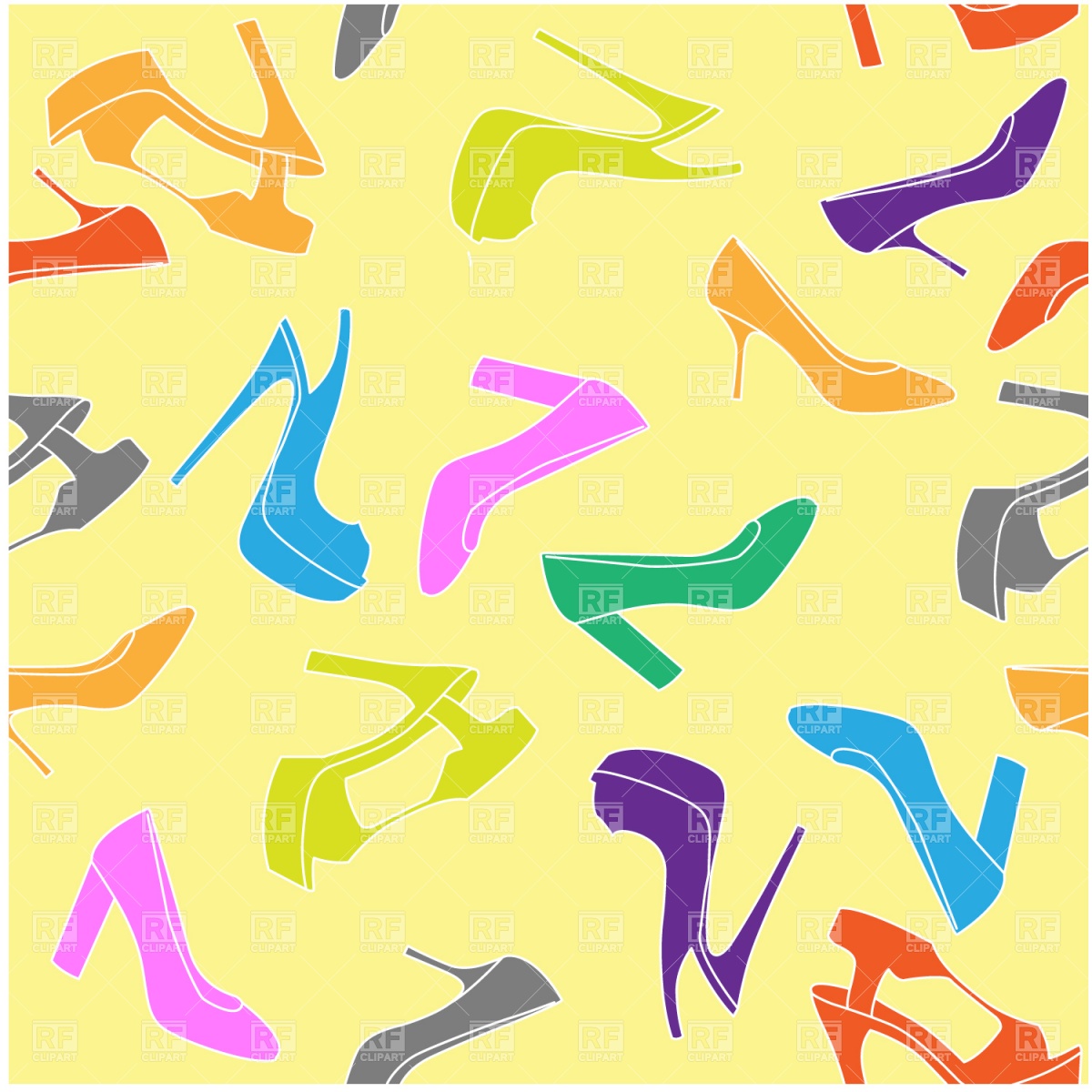     High Heeled Shoe Background Download Royalty Free Vector Clipart  Eps
