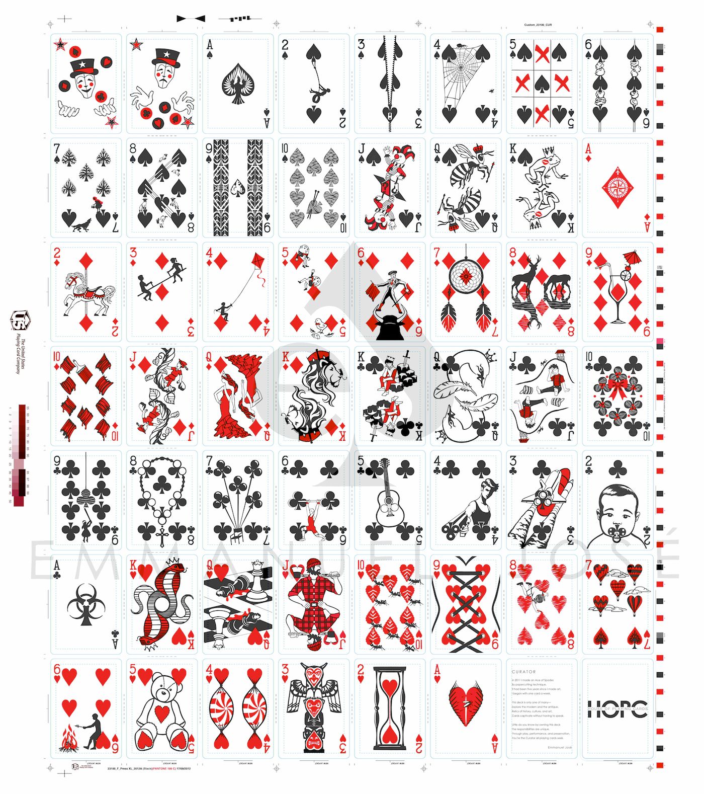 Individual Playing Card Images Clipped Wings Playing Card