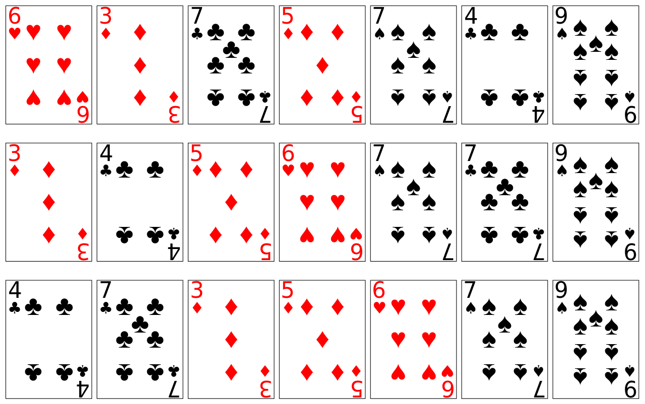 Individual Playing Card Images Sorting Playing Cards Using