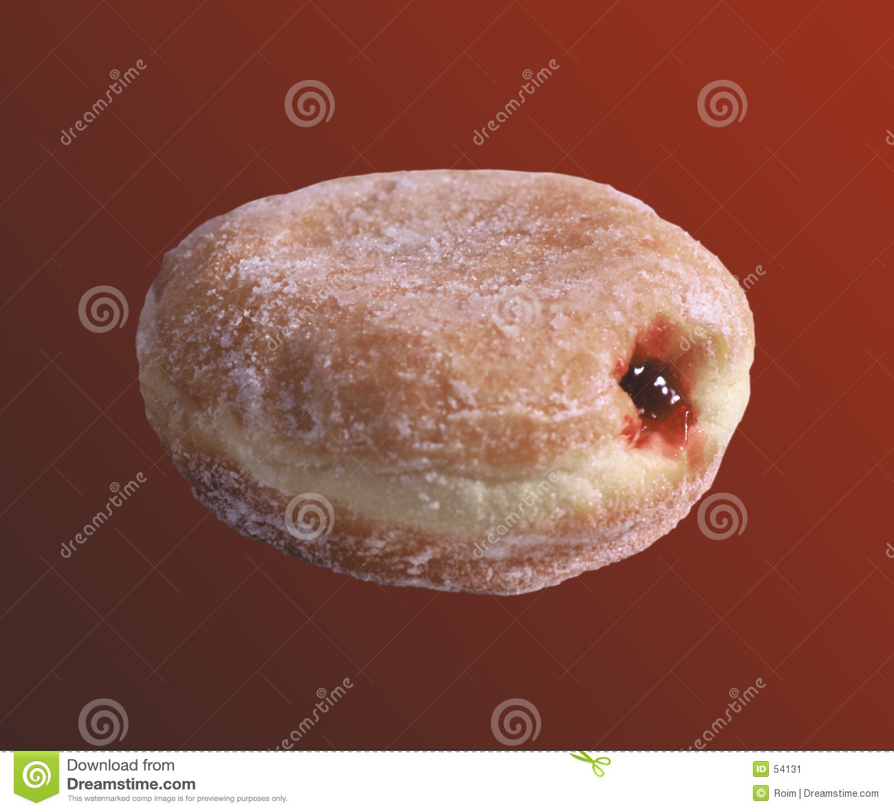 Jelly Donut Clipart Jelly Filled Donut Stock Image   Image  54131