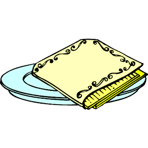Napkin On Plate Clipart Cliparts Of Napkin On Plate Free Download