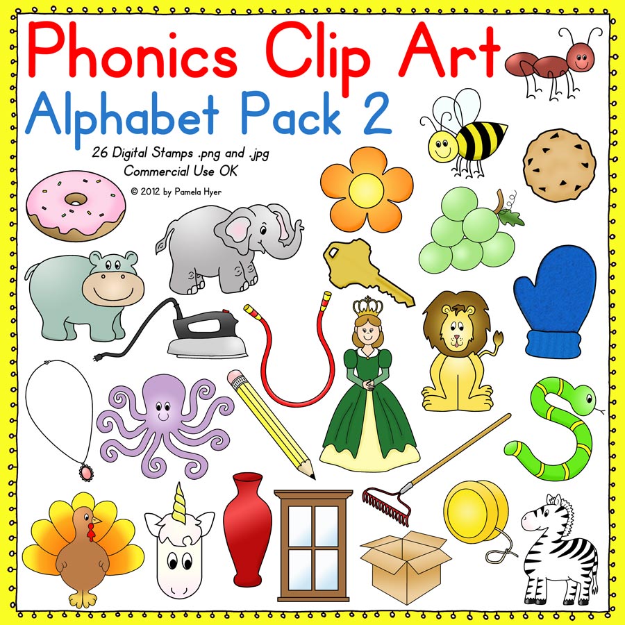 Preschool Clip Art Black And White Alphabet Clip Art Set 2