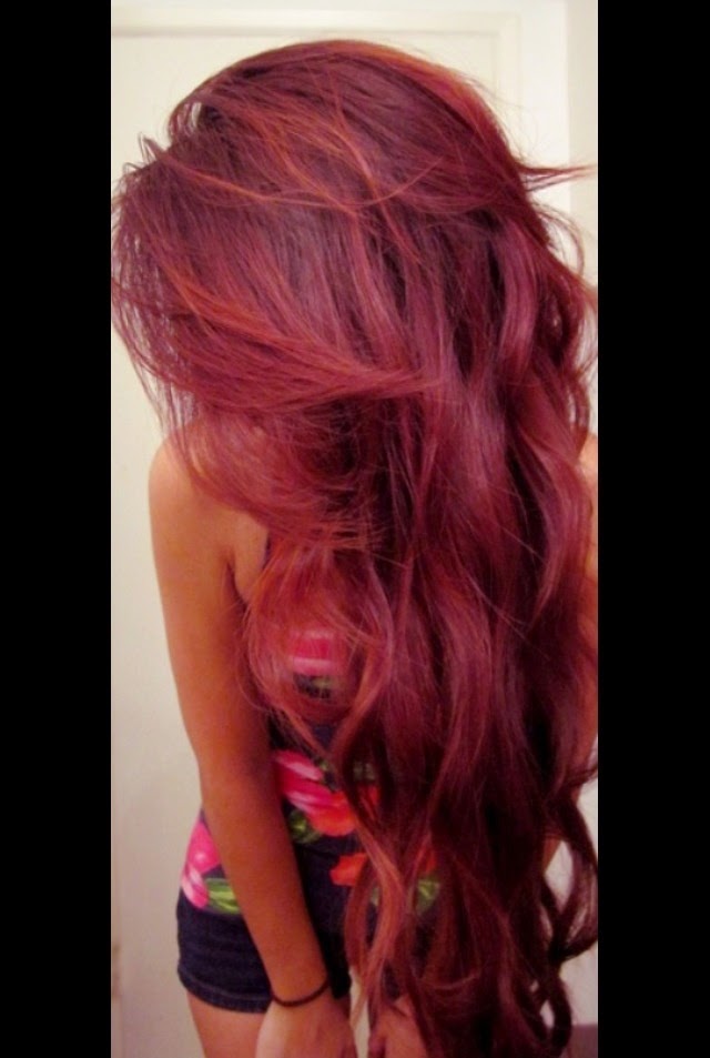 Pretty Wine Red Hair Color Mania   Women Hair Styles