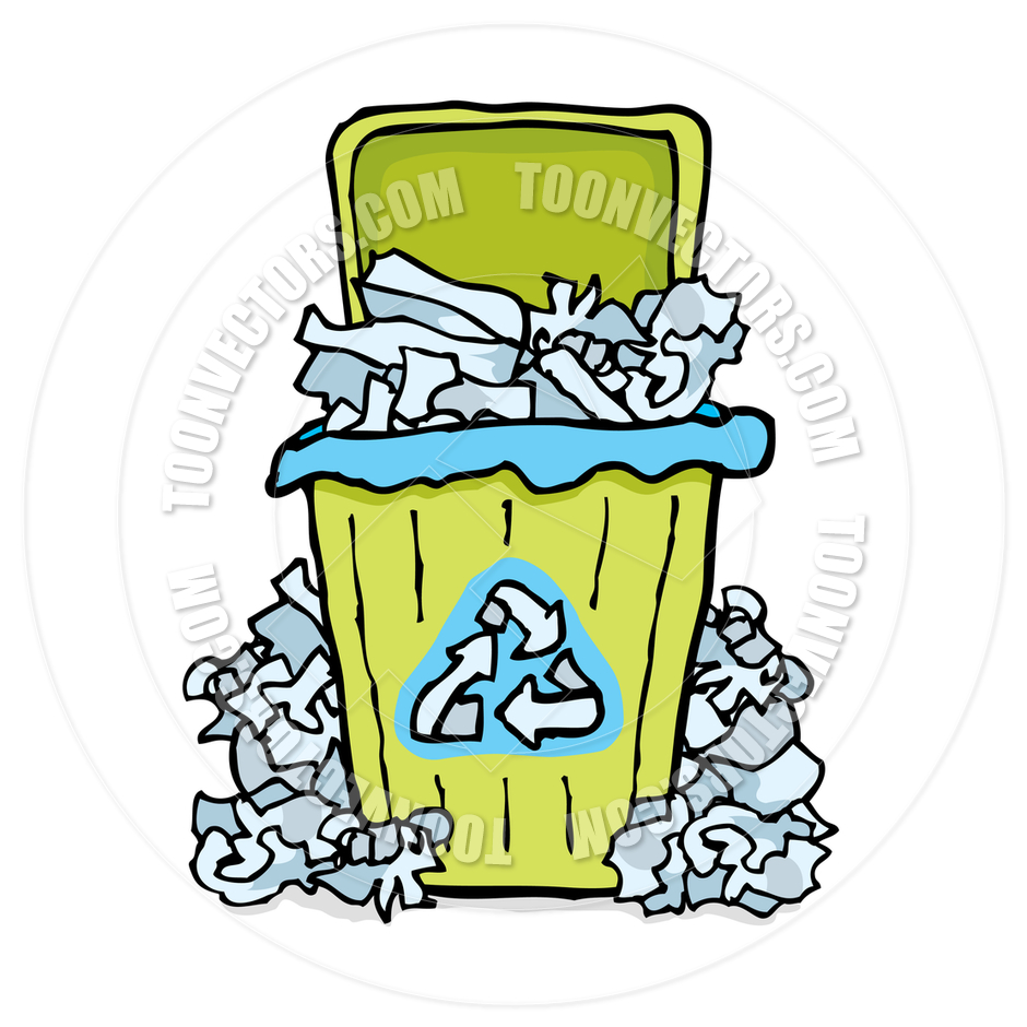 Recycling Trash   Paper Bin By Curvabezier   Toon Vectors Eps  49134