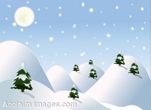 Snow Scene Clip Art