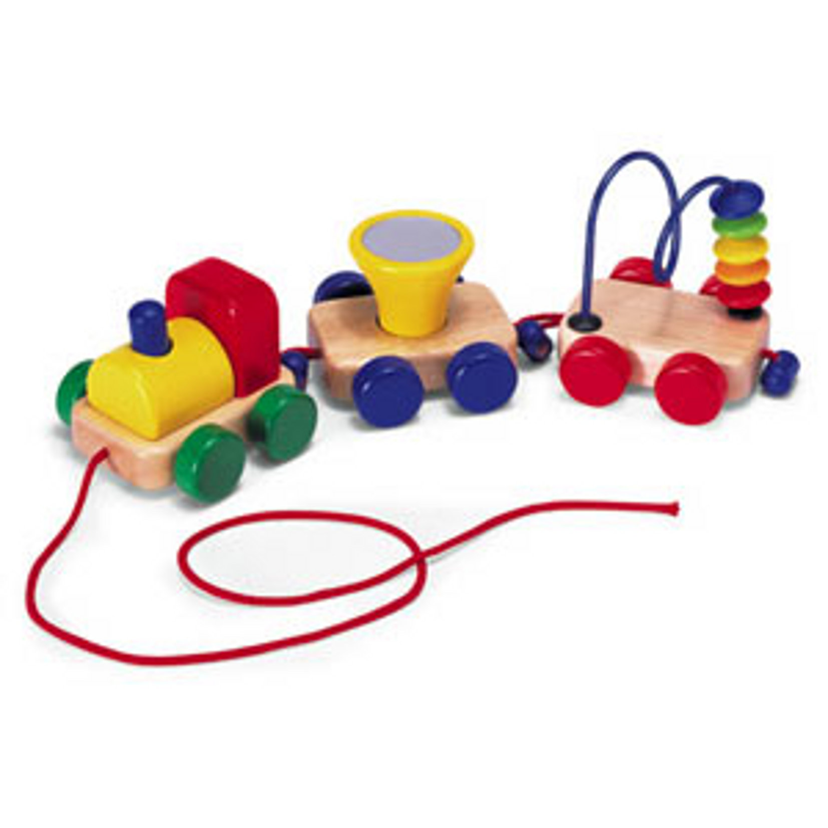Traditional Wooden Toys  Activity Train   Wooden Pull Along Toy