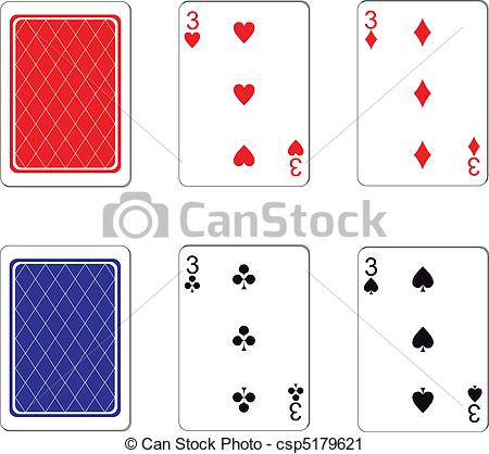 Vector Clip Art Of Playing Card Set 10   Vector Playing Card Set 10