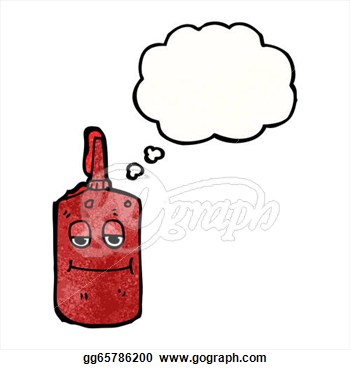 Vector Illustration   Cartoon Ketchup Bottle  Eps Clipart Gg65786200