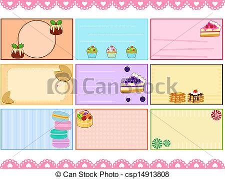 Vector Vector Label Card Name Card Tag Stock Illustration