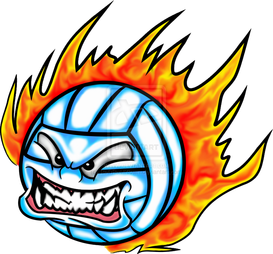 Volleyball On Fire By Redrumklown On Deviantart