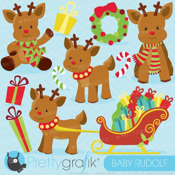Baby Reindeer Clipart   Cart N Y Papel   Pinterest