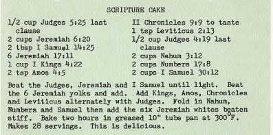 Bible Cake