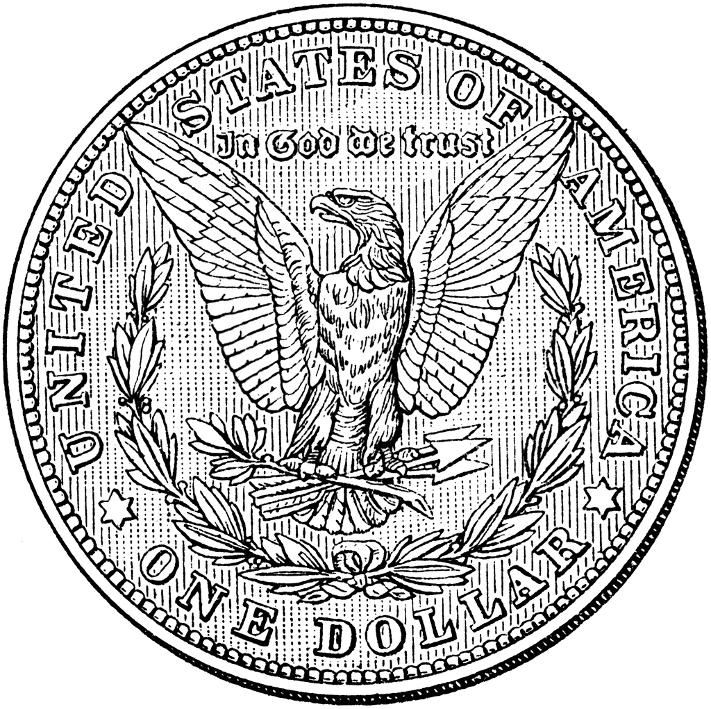 Dollar Coin   Clipart Etc