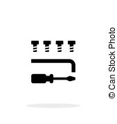 Drone Repair Kit Simple Icon On White Background Vector