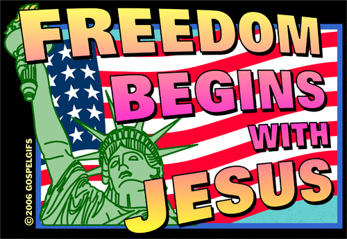 Freedom Begins With Jesus  Neon Yellow And Magenta      Free Christian
