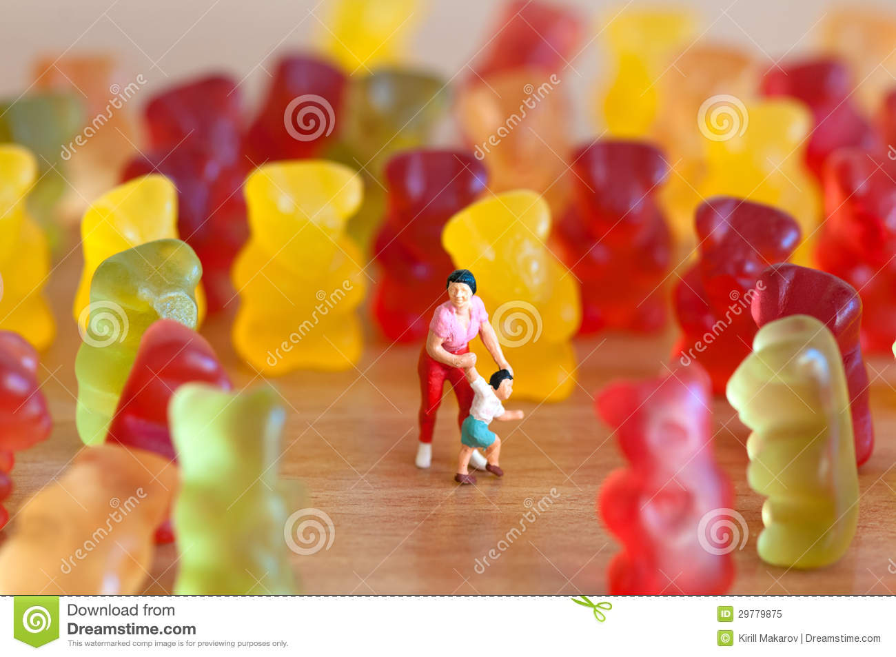 Gummy Bear Invasion  Harmful  Junk Food Concept Royalty Free Stock    