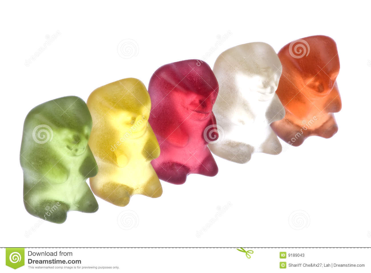 Gummy Bears Macro Isolated Editorial Stock Photo   Image  9189043