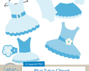 Premium Blue Tutu Clip Art Blue Dress Clip Art For Digital Scrapbooks