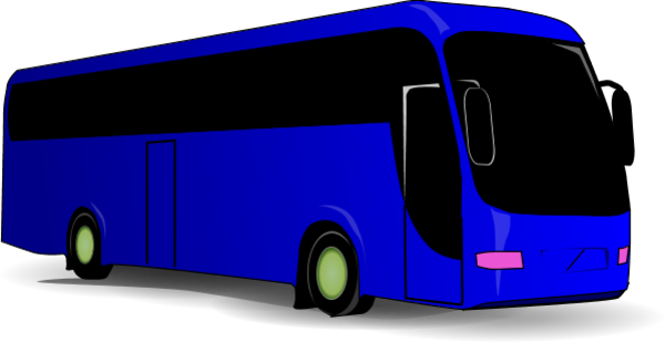 Red Bus Cartoon   Vector Clip Art